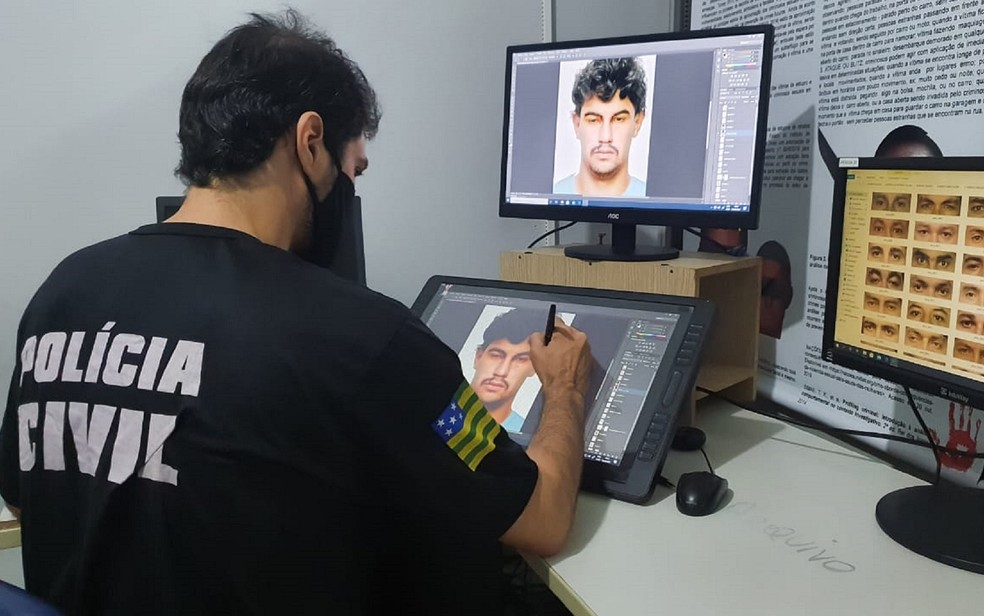 Polícia Civil divulga 1º retrato falado feito de forma virtual em Goiás