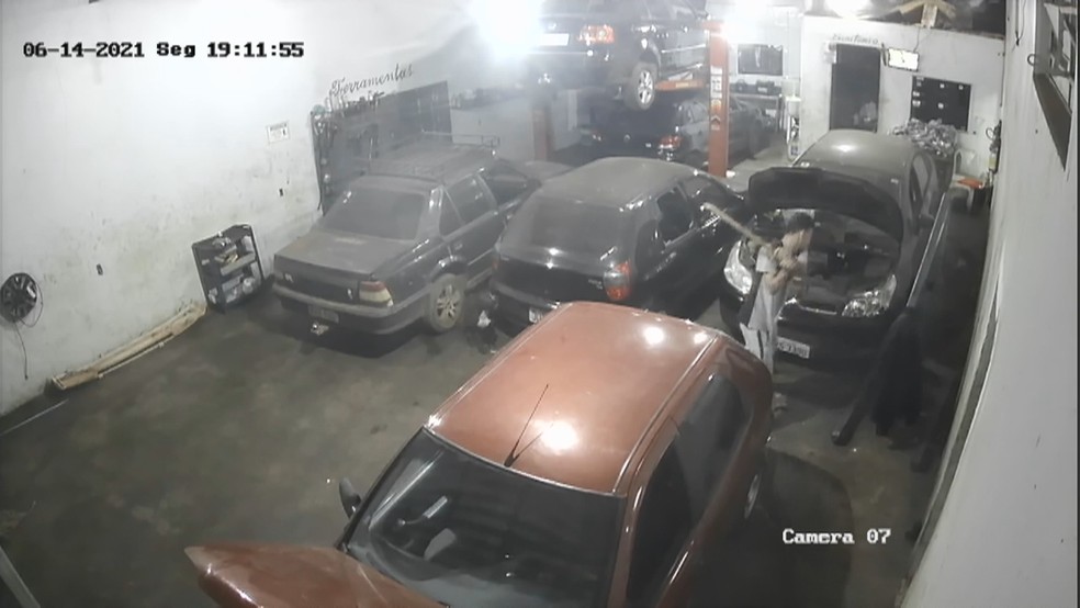 Três homens são presos suspeitos de quebrar carros e agredir cadela em oficina de Rio Verde