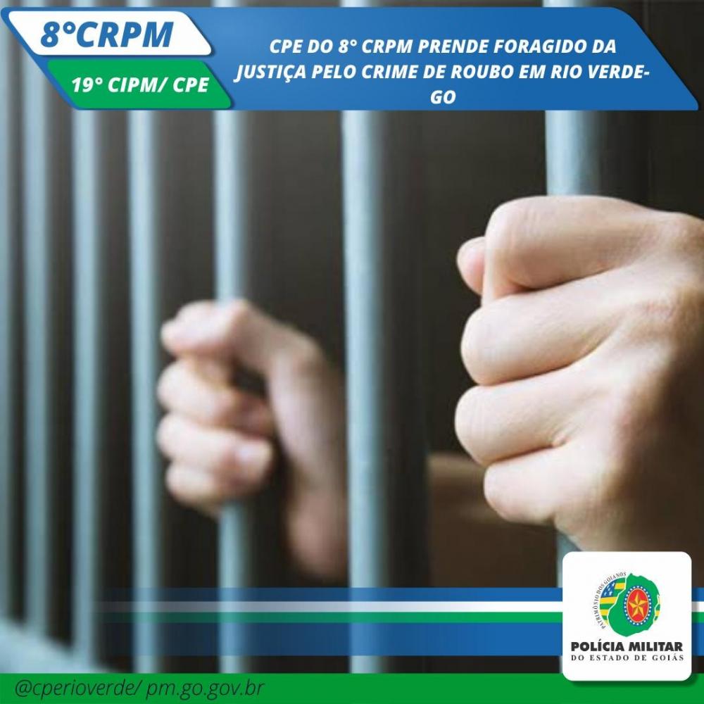 CPE DO 8° CRPM PRENDE FORAGIDO DA JUSTIÇA