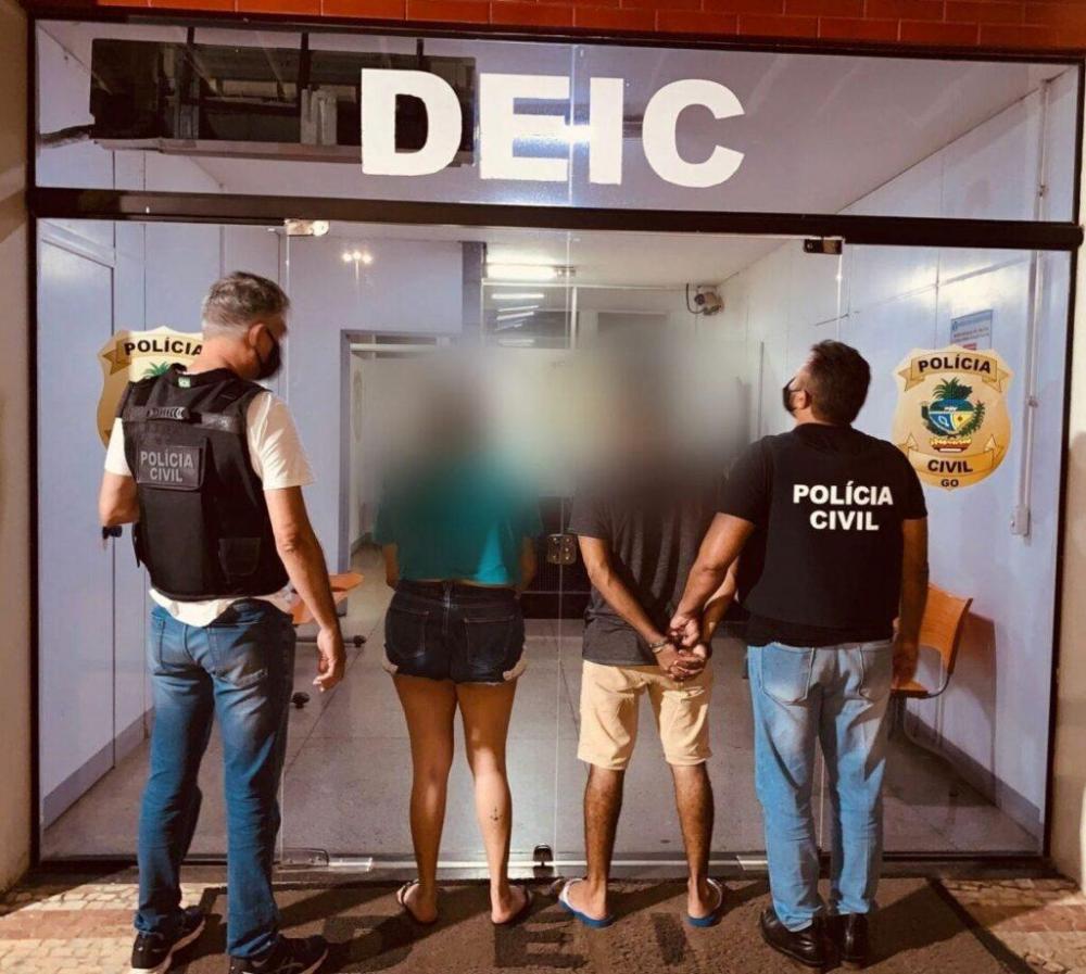 Casal é preso suspeito de aplicar golpes de estelionato contra idosos, em Goiás