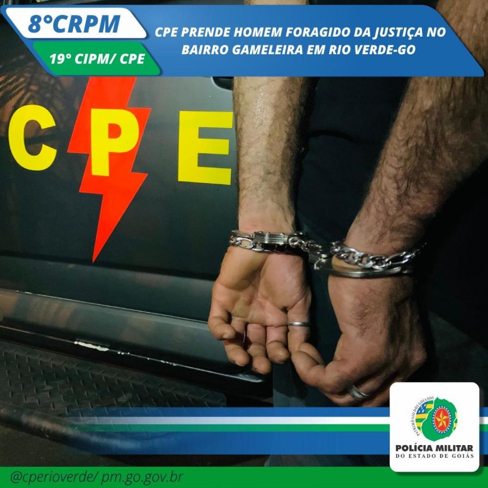CPE PRENDE FORAGIDO DA JUSTIÇA 