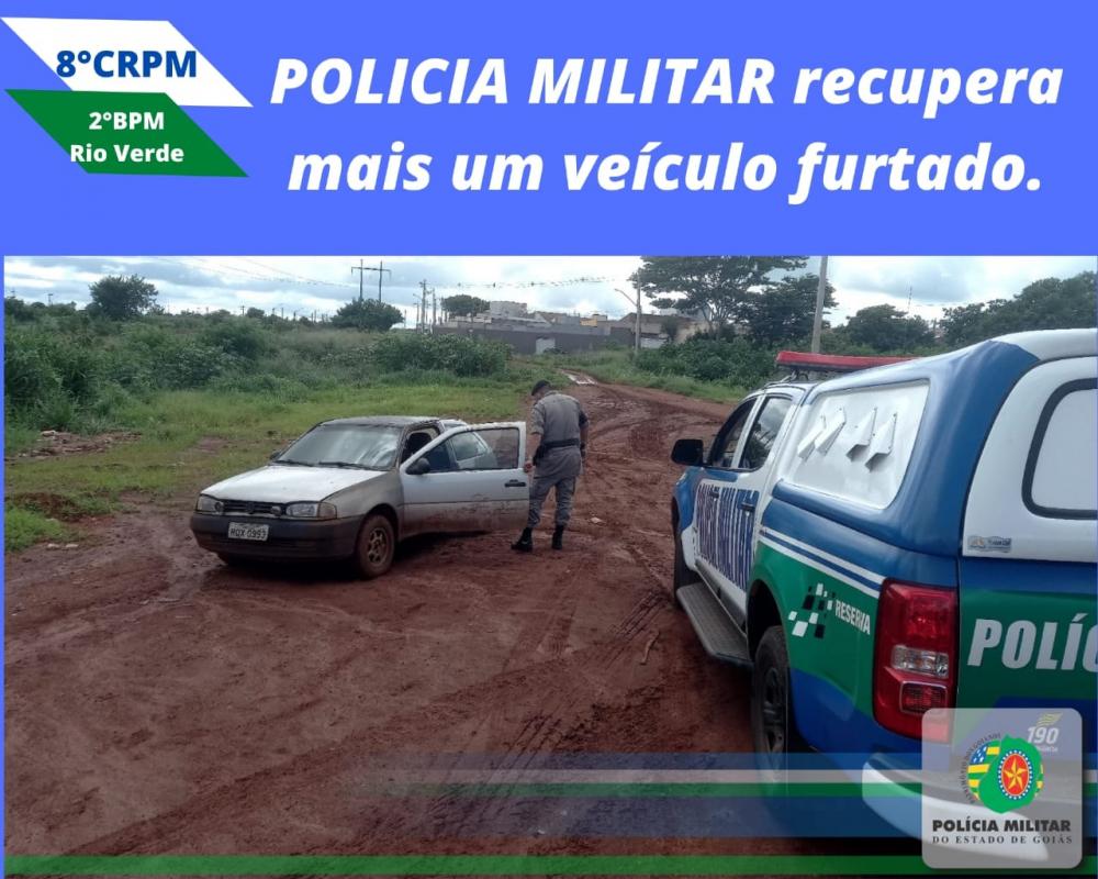 Polícia Militar recupera veiculo furtado