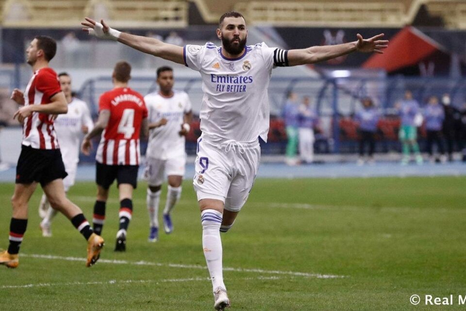 Real Madrid bate o Athletic Bilbao e conquista Supercopa da Espanha