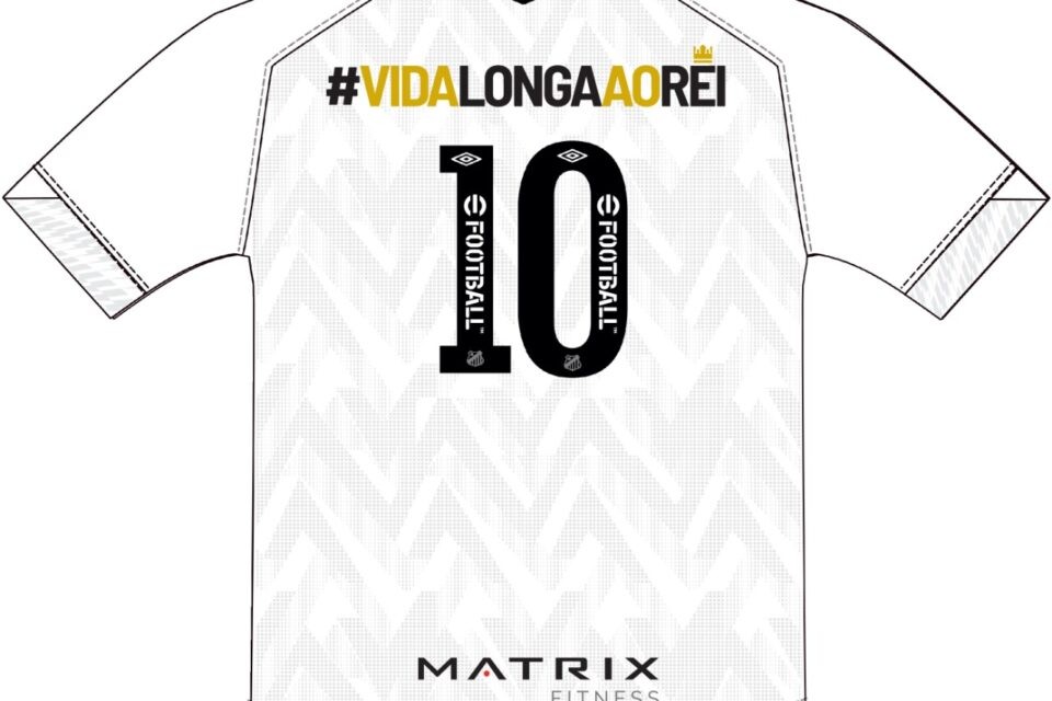 Santos fará homenagem a Pelé em camisa usada pelos jogadores na final da Copinha