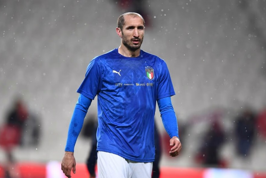 Chiellini planeja se despedir da seleção italiana em jogo contra Argentina