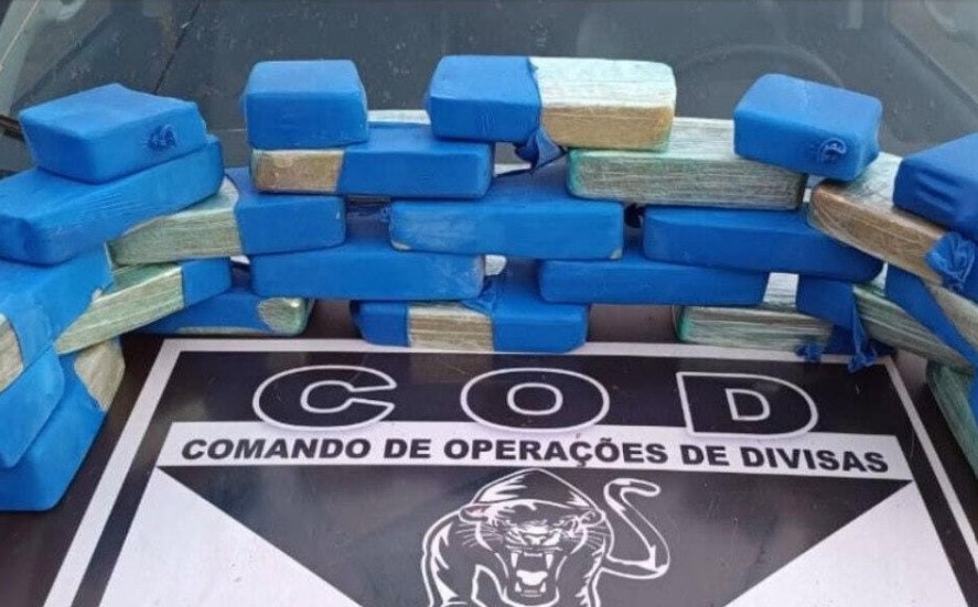 Carga de cocaína avaliada em quase R$ 1 milhão é apreendida em Goiás