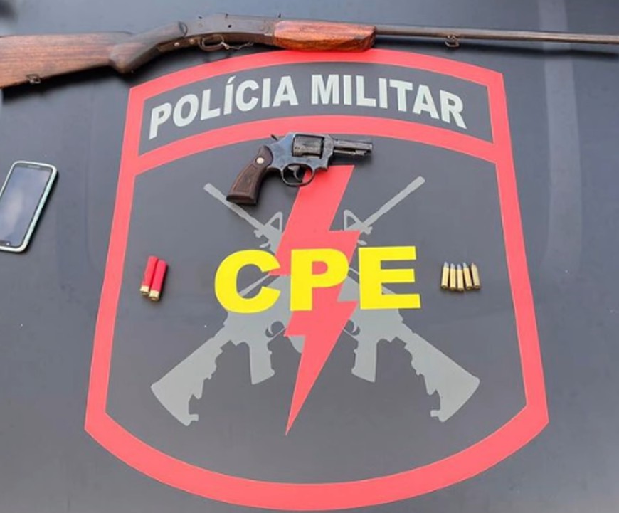 Homem é preso por ameaçar devedores com armas de fogo, em Goianésia