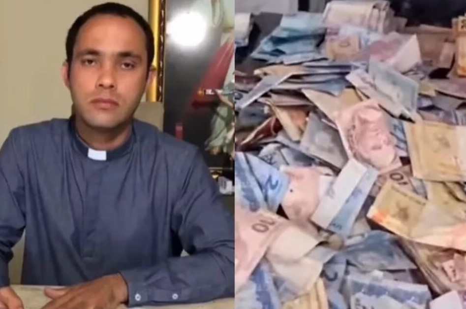 Homem rouba carro de padre, encontra R$ 23 mil e distribui para pessoas na rua