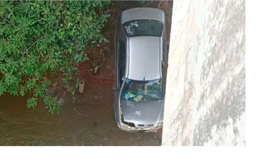 Homem é suspeito de jogar carro com família dentro de rio na GO-309, em Cristalina
