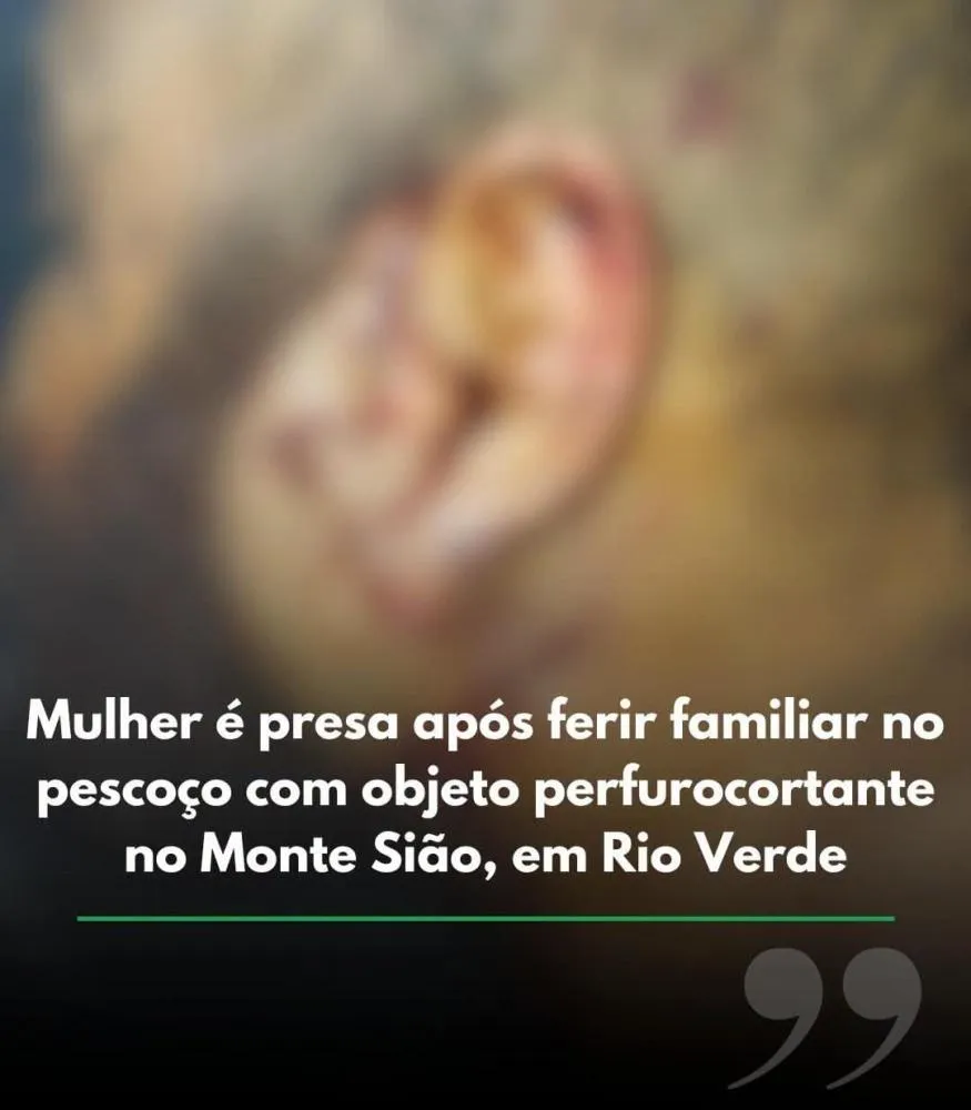 MULHER É PRESA SUSPEITA DE ATINGIR VÍTIMA NO PESCOÇO COM OBJETO PERFUROCORTANTE EM RIO VERDE