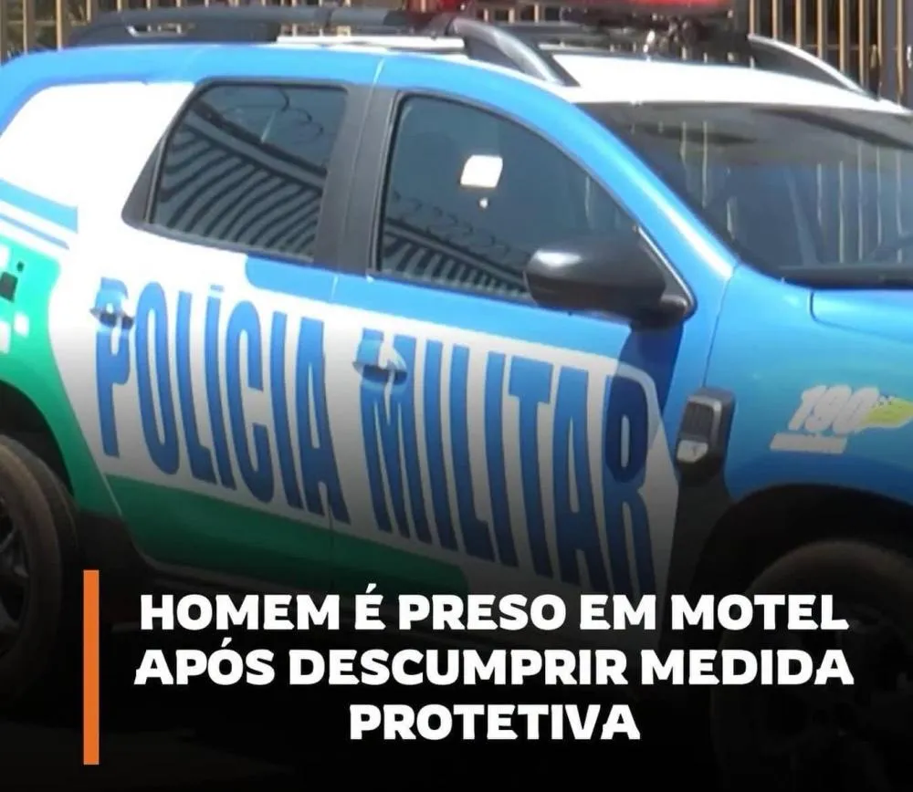 HOMEM É PRESO EM MOTEL DE RIO VERDE POR DESCUMPRIR MEDIDA PROTETIVA