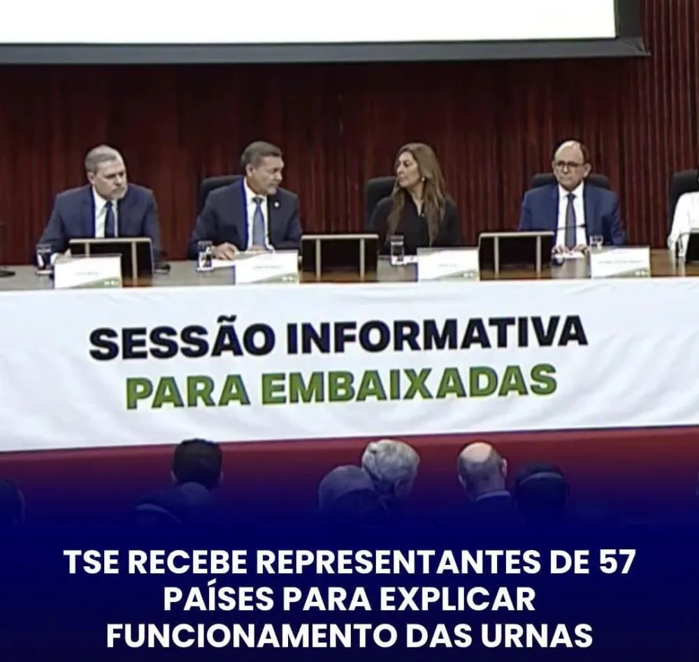 TSE APRESENTA URNAS ELETRÔNICAS A REPRESENTANTES DE 57 PAÍSES EM BRASÍLIA