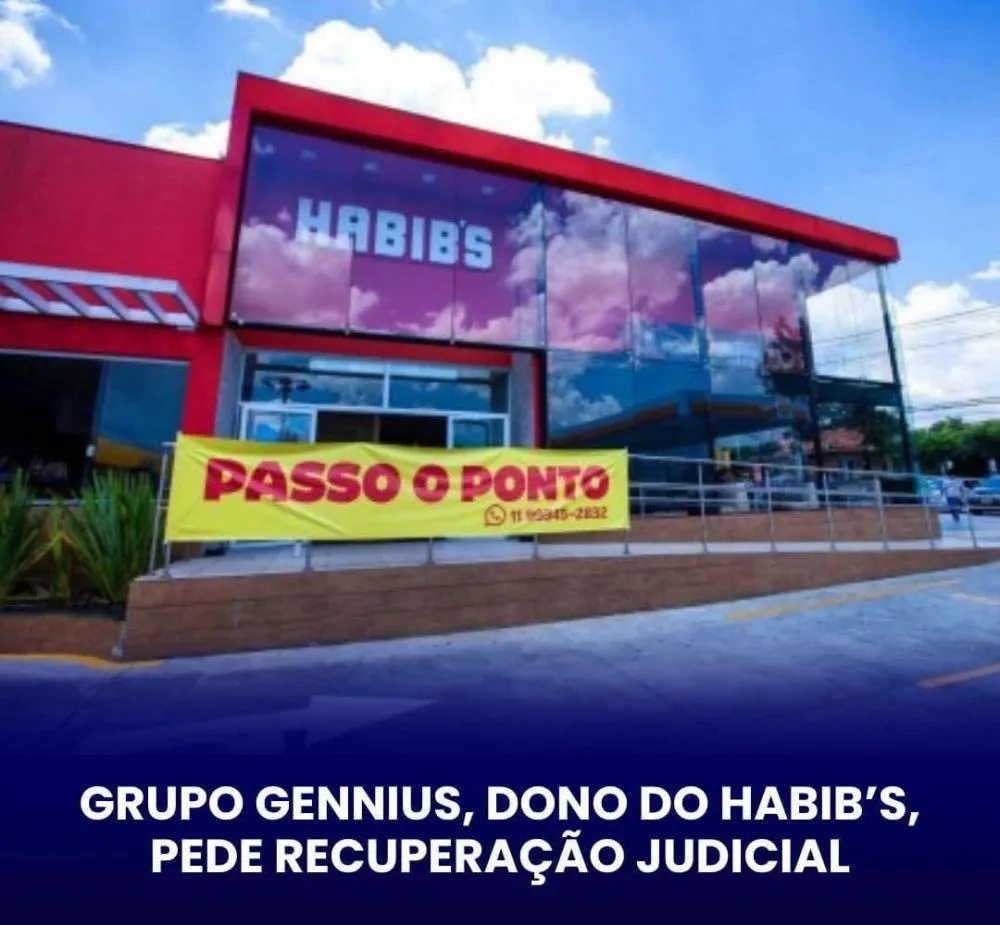 GRUPO GENNIUS, DONO DO HABIB’S E RAGAZZO, PEDE RECUPERAÇÃO JUDICIAL