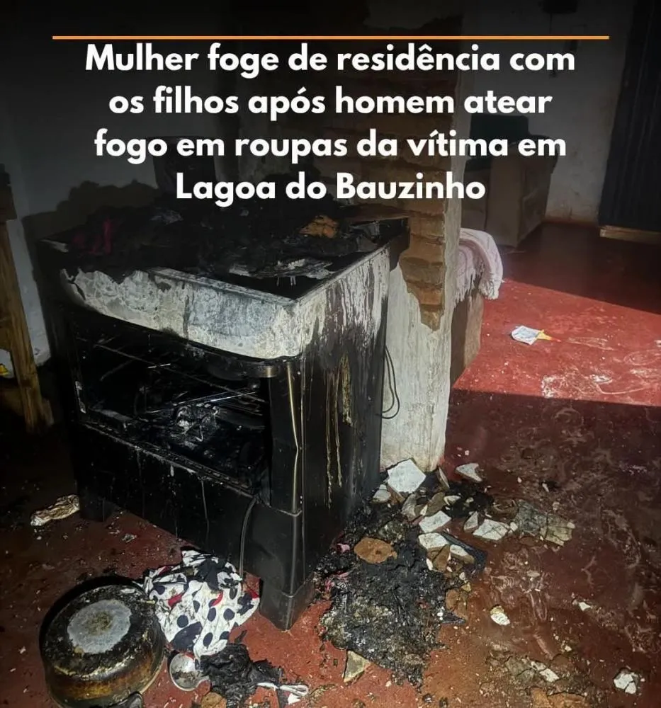 HOMEM É PRESO APÓS AMEAÇAR COMPANHEIRA E INCENDIAR ROUPAS DELA EM LAGOA DO BAUZINHO