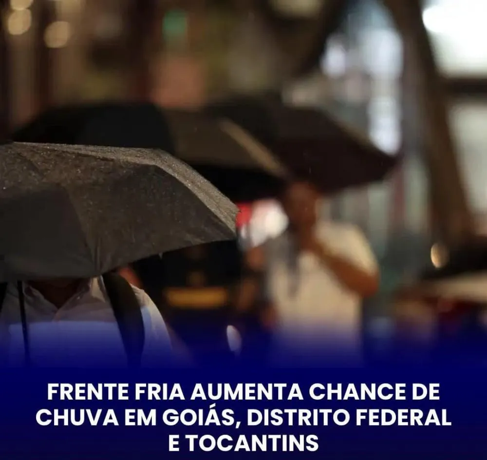 Frente fria provoca chuvas intensas e muda o tempo em Goiás e outras regiões