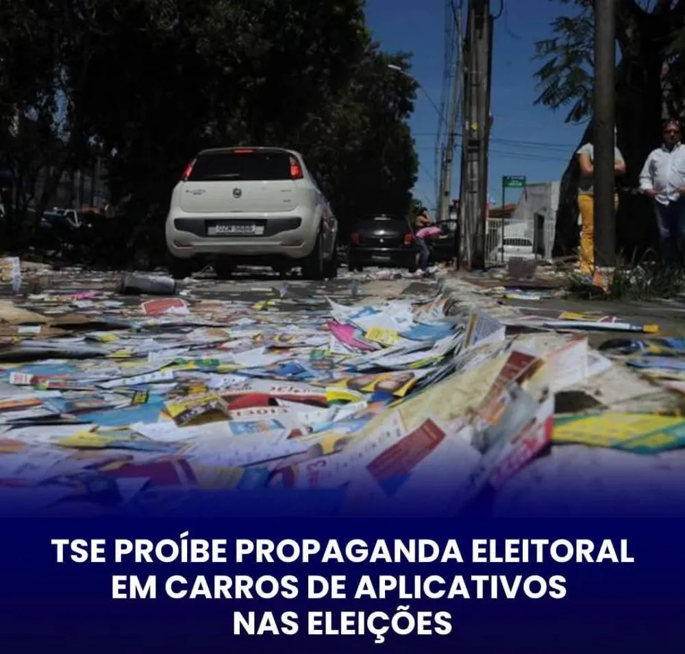 TSE proíbe propaganda eleitoral em carros de aplicativo e táxis durante as eleições