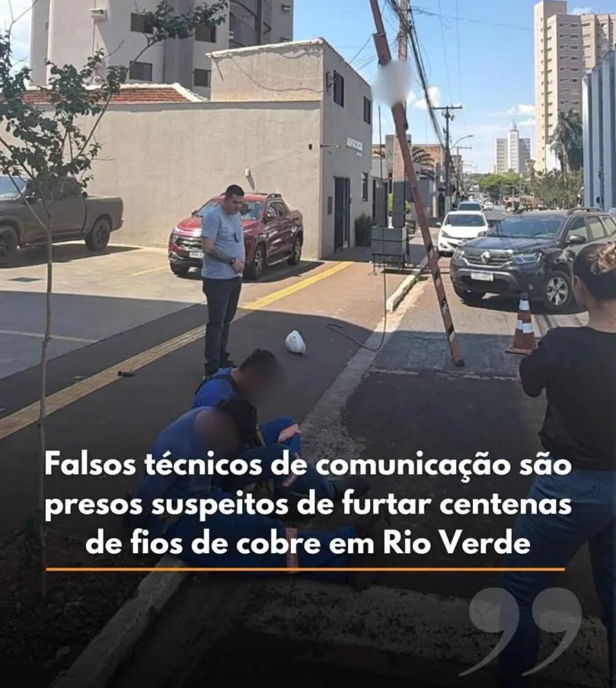 Polícia Civil prende suspeitos de furtar fios de cobre se passando por técnicos de comunicação