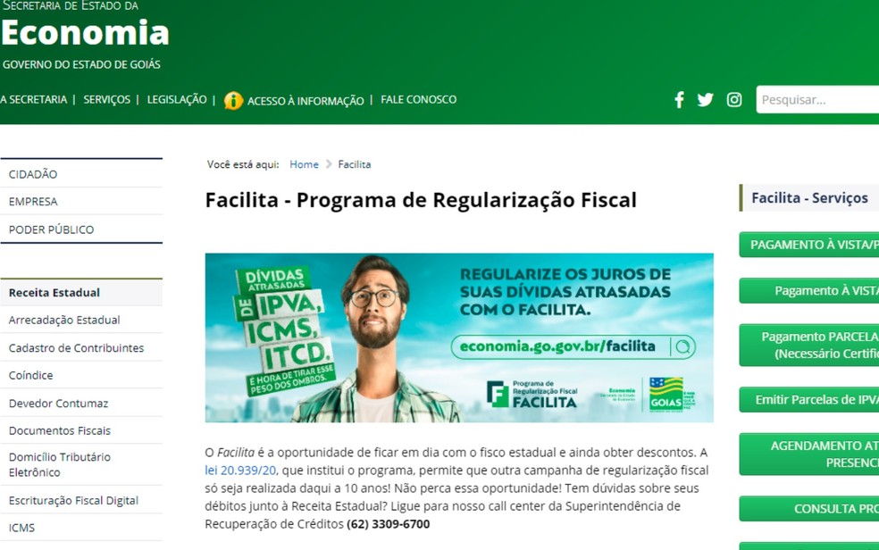Prazo para pagar dívidas de ICMS, IPVA e ITCD é prorrogado por mais 30 dias e com descontos de 98%, em Goiás