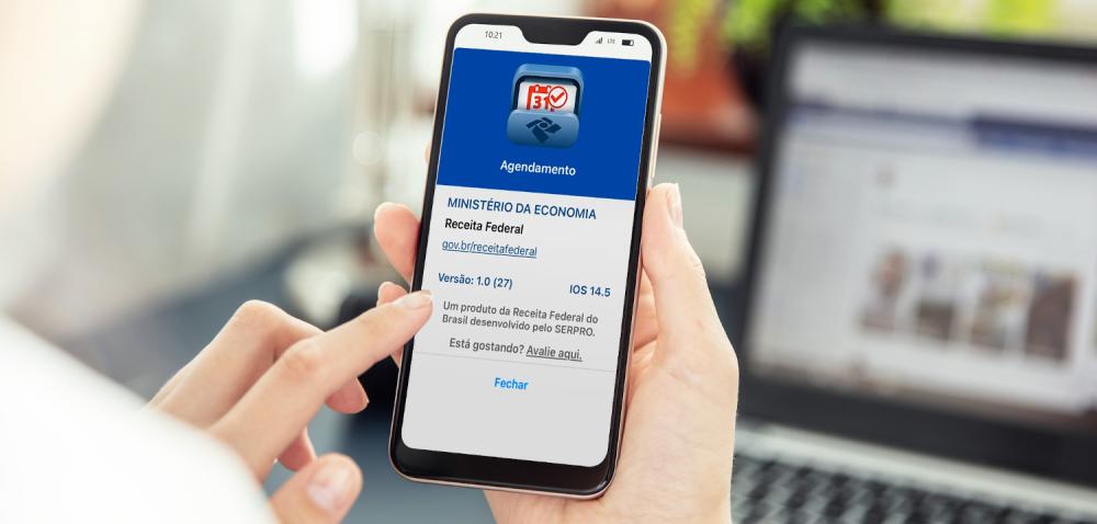 Novo aplicativo agenda atendimentos presenciais na Receita