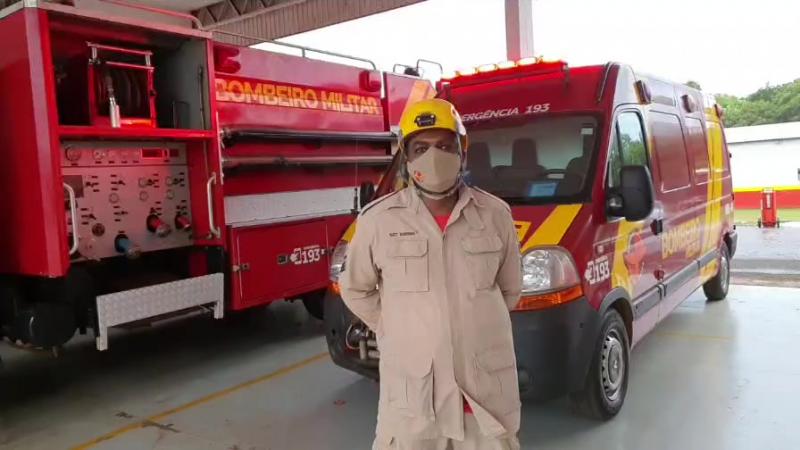 Corpo de Bombeiros fala mais sobre o acidente ocorrido agora há pouco