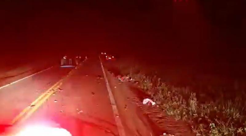 ACIDENTE NA GO-164 entre caminhão e motocicleta Parte 2