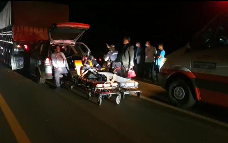 ACIDENTE GRAVE, COM VARIAS VÍTIMAS FERIDAS na GO 164, CORPO BOMBEIROS E SAMU socorre as vítimas