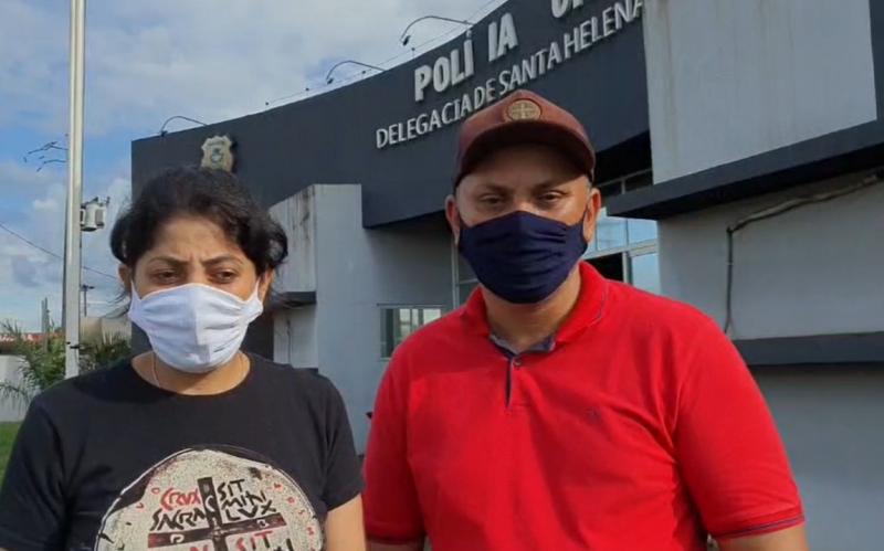 PAIS DE CRIANÇA que veio a óbito procuram a Delegacia de Polícia de Santa Helena e levam o caso a justiça na esperança de solução e poderem prestarem últimas homenagens ao filho