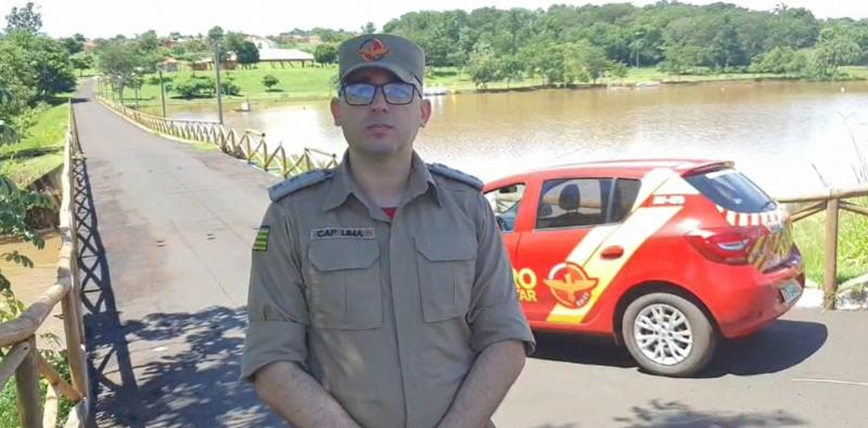 Entrevista Cap. Lima, que fala da atenção dada pela corporação na fiscalização e cuidados a evitar acidentes