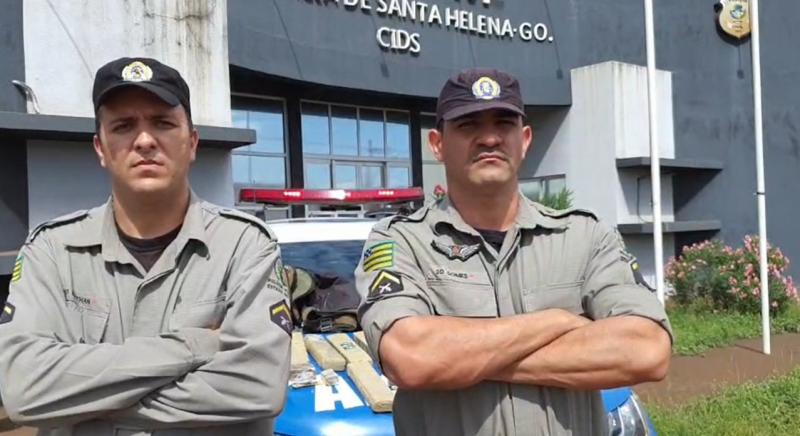 POLÍCIA MILITAR faz apreensão de mais de 10 Kg de drogas e prende traficando em SANTA HELENA
