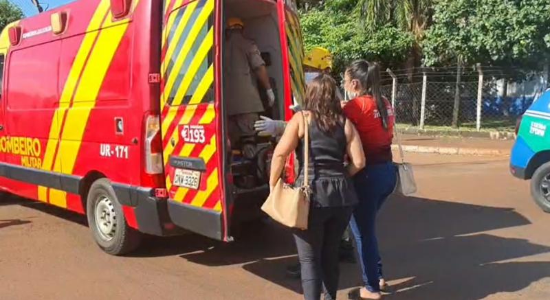 ACIDENTE na Avenida Zeca Valeriano em frente a Estação da Saneago