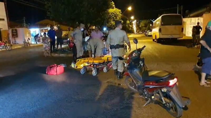 CORPO DE BOMBEIROS atende ocorrência de acidentes de trânsito