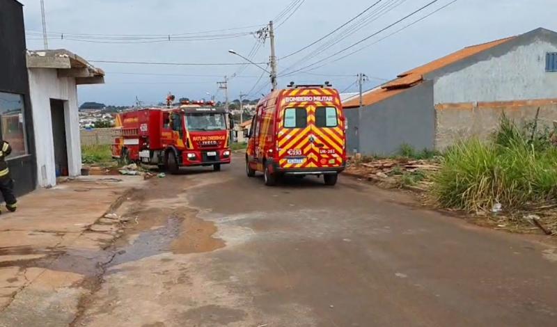 INCÊNDIO EM RESIDÊNCIA no Bairro Jardim Europa