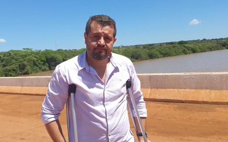 O GOVERNADOR RONALDO CAIADO inaugura ponte sobre o Rio Verdão que liga os municípios de Maurilândia a Turvelândia