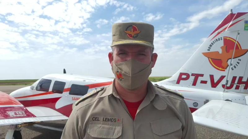 Coronel Esmeraldino Jacinto de Lemos visita a 12ª Companhia Independente de Bombeiros Militar, em Santa Helena